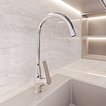 Смеситель для кухни AVRORA Globe AV5121 высокий излив хром