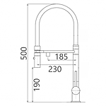Смеситель для кухни GROSS AQUA Neosteel 3188611SSMGB фильтр