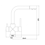 Смеситель для кухни GROSS AQUA Ecolife 3120609MW под фильтр