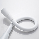 Смеситель для кухни Shevanik S543C-1 гибкий излив белый