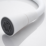 Смеситель для кухни Shevanik S543C-1 гибкий излив белый