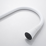 Смеситель для кухни Shevanik S543C-1 гибкий излив белый