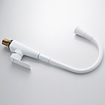 Смеситель для кухни Shevanik S543C-1 гибкий излив белый