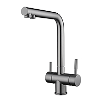 Смеситель для кухни Shevanik S468T фильтр оружейная сталь