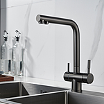 Смеситель для кухни Shevanik S468T фильтр оружейная сталь