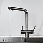 Смеситель для кухни Shevanik S468T фильтр оружейная сталь