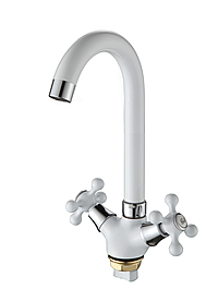 Смеситель для кухни Ammore A5681-C белый