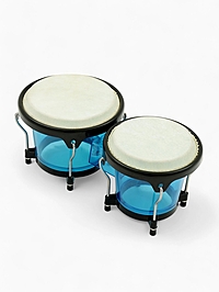 Барабан Бонго Music Life 6 х 7 дюймов, пластиковый, синий