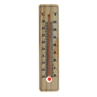 Термометр спиртовой, уличный, 15 × 3.5 см, дерево