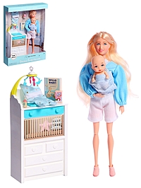 Кукла-модель "Счастливая мамочка" с аксессуарами