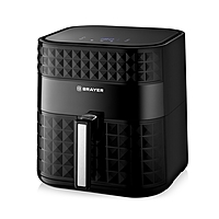 Аэрогриль BRAYER 2035BR, 1800 Вт, 6 л, , 7 программ, 80-200°С, таймер, корзина, решетка