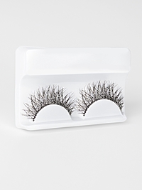 Ресницы накладные, с блёстками, 14 мм, без клея, серебристые