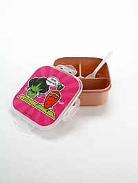 Ланч - бокс с ложкой, «Треню», 17,8 х 17,8 х 7 см