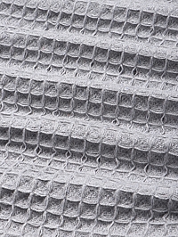 Плед вафельный Этель 150*240 см, цв.светло-серый, хлопок 100%, 350гр