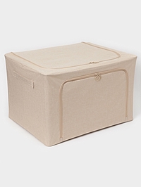 Корф для хранения вещей LaDо́m, размеры 50х40х33 см, цвет бежевый, материал батист
