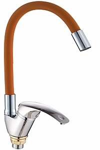 Смеситель для кухни Dikalan D57E36 гибкий излив хром