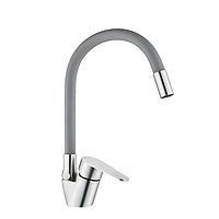 Смеситель для кухни Dikalan B4042 гибкий излив серый