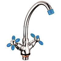 Смеситель для кухни LOFFREY LF85910B с гайкой хром