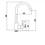 Смеситель для кухни Fmark FS8232W белый