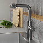 Смеситель для кухни RUSH Tinos TI3732-18Grey серый графит
