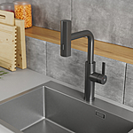Смеситель для кухни RUSH Tinos TI3732-18Grey серый графит