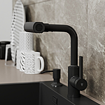 Смеситель для кухни RUSH Tinos TI3732-17Black черный