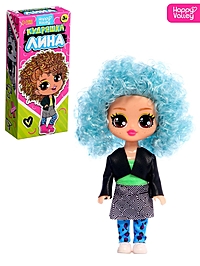 Кукла «Кудряшка Лина», голубой