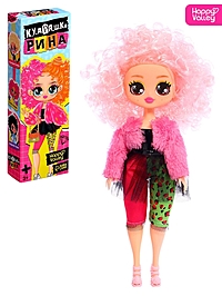 Кукла «Кудряшка Рина», шарниры в руках, светло-розовый