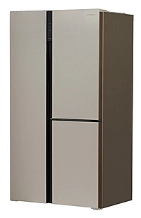 Холодильник Hyundai CS6073FV шампань стекло инвертор