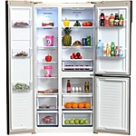 Холодильник Hyundai CS6073FV шампань стекло инвертор