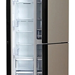 Холодильник Hyundai CS6073FV шампань стекло инвертор