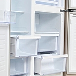 Холодильник Hyundai CS6073FV шампань стекло инвертор