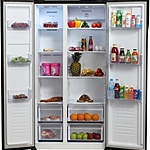 Холодильник Hyundai CS5003F черное стекло