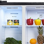 Холодильник Hyundai CS5003F черное стекло