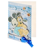 Набор для создания открытки "Самый любимый малыш", Микки Маус