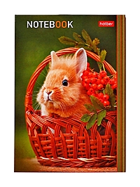 Блокнот А6 24л кл на скобе "В мире животных", обл мел бум, глянц лам, 16В МИКС