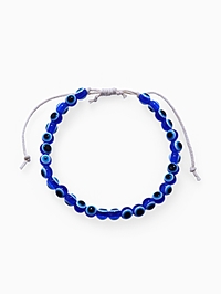 Браслет-оберег «Глазик» на нити, бусина d=6 мм, разноцветный