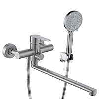 Смеситель для ванны Fashun A52201N длинный излив сатин