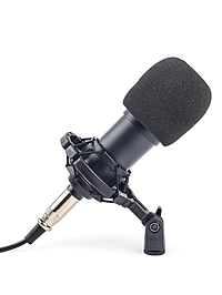 Микрофон конденсаторный Music Life черный: кабель, ветрозащита, стойка