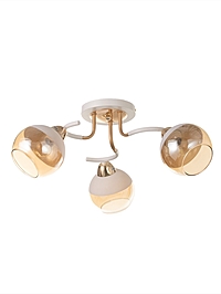 Люстра "Анден" 3хЕ27 40Вт бело-золотой 51х51х22 см