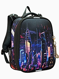 Рюкзак каркасный, школьный, 38×30×16 см, эргономичная спинка «Сити»