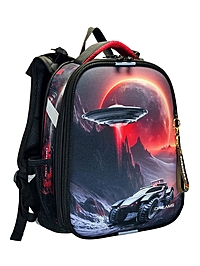 Рюкзак каркасный, школьный, 38×30×16 см, эргономичная спинка, Stavia «Космос»