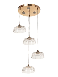 Люстра Tanja 28Вт LED 4000-6000К золото 63х41х42см