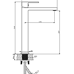 Смеситель для раковины Knotlor Stable KN-24/WY белый матовый