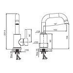 Смеситель для раковины Belz B10810-5 золото