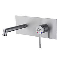 Смеситель для раковины Fashun A51033 встраиваемый сатин