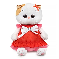 Мягкая игрушка «Кошечка Ли-Ли BABY в платье с белым бантом», 18 см