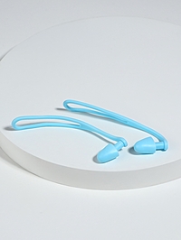 Беруши, 10×1.3 см, в футляре, пара, силиконовые, голубой