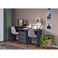 Cтол письменный тандем «Зара», 0.75×1.75×0.61 м, цвет серый графит