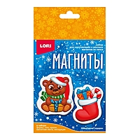 Магниты из гипса «Новогодние подарки»